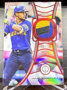 š„2025 Julio Rodriguez Topps Tribute Red Tributaries Relic #TT-JR 5/10š„ - Picture 1 of 2