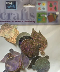 Kunst Handwerk Karten basteln ausgeschnittene Formen Glitzer Kugeln Weihnachten Verzierungen - Bild 1 von 1