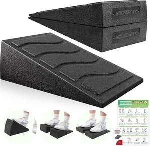 Professional Slant Board Calf Stretcher Adjustable Incline Stretch Squat Wedge - Picture 1 of 3