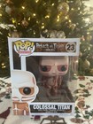 Funko Pop! Colossal Titan Attack on Titan 23 6"  Vaulted/ Retired NIB RARE HTF