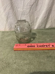 Vintage Lucky Bank Barrel Glass Coin Bank C1 - Picture 1 of 8