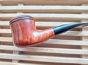 Manelli Billiard bulldog big XXL brown briar pipe no filter handmade Italy oz3,1 - Picture 1 of 9