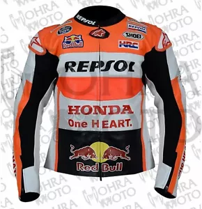 Honda REPSOL Chaqueta de moto de piel de vacuno de 1,3mm Chaqueta de moto unisex - Bild 1 von 5