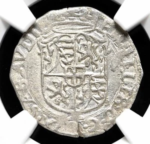 ITALY, Savoy. Emmanuel Philibert, 1553-1580. Silver Soldo, NGC AU55 - Picture 1 of 4