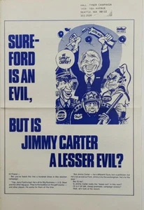 Gus Hall Communist Party Candidate Anti Carter Campaign Flyer - Picture 1 of 3