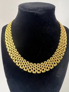 Collar tejido multicadena tono dorado Napier. - Imagen 1 de 13