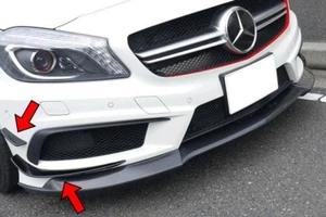 Aletas divisoras de parachoques delanteras para Mercedes Benz W176 A250 A45 A 12-15 sin pintar - Imagen 1 de 6