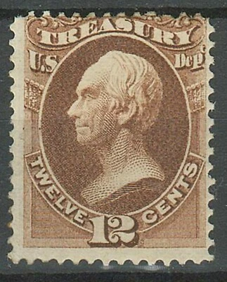 United States 1873 12c ☀ Treasury - Sc. 350 $ ☀ MH Unused - Image 1 of 2