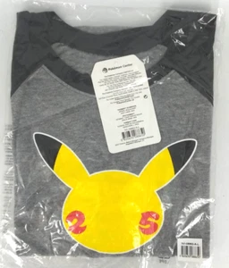 Pokemon Center Celebrations Raglan Shirt L Dark Grey/Black - Picture 1 of 1