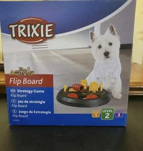 Trixie Flip Board Interactive Dog Toy Puzzle Level 2 -Fun & Strategy toy -New - Picture 1 of 6