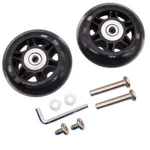 2Set OD 70mm Luggage Suitcase Replacement Wheels Axles Repair Wrench - Picture 1 of 4