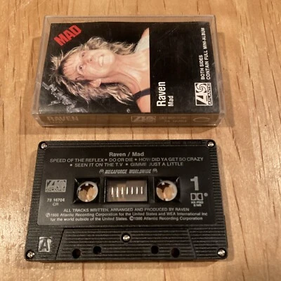 Raven - Mad CASSETTE TAPE 1st Canadian issue judas priest riot metallica exciter - Image 1 of 3