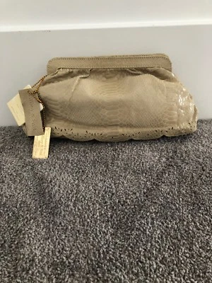 Tiffany & Fred новый с Ярлыками бежевый кожаный животных печать застежки/сумочки/сумочки. TF136 - Изображение 1 из 4