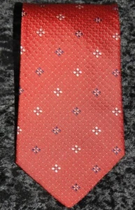 ALCIONE MILANO Italian Woven Red Dot Silk Tie 59 x 3 3/4" - Picture 1 of 2