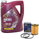 Motoröl Set 5W-30 5 Liter + Ölfilter Sh 4050 P Für Chevrolet Cruze Opel Antara