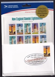 Scott #4795a (4791a-95) New England Lighthouses &FDC Sheet of 20 Stamps - Sealed - Picture 1 of 3