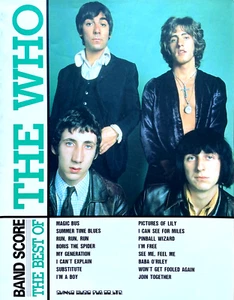 The Who The Best Of Guitar Bass Key Drum Vocal Band Score Book RARE! - Picture 1 of 2