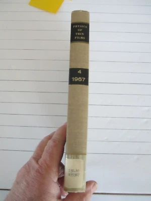 Physics of Thin Films / Volume 4    1967  HASS / THUN           C81 - Image 1 of 4