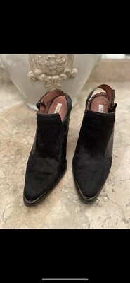 Forever 21 Botines Cuero Vaca Negro 7.5 Foto 1 de 4