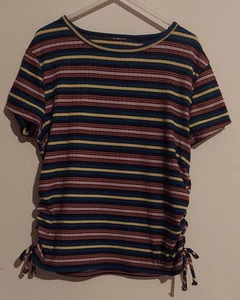 Wonder nation striped multicolor short sleeve T-shirt - Picture 1 of 3