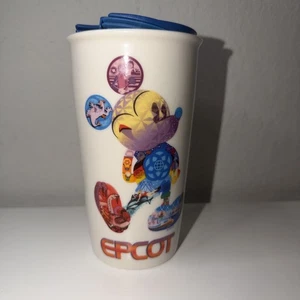 Starbucks Epcot Mickey Traveler Tumbler Double Wall Ceramic 12oz  - Picture 1 of 13
