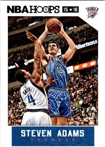 Oklahoma City Thunder Card NBA Basketball Steven Adams 2015-16 NBA Hoops #258 - Picture 1 of 2