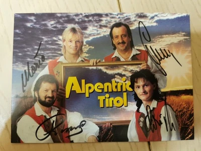 Autogrammkarte Alpen Trio Tirol Volksmusik  - Bild 1 von 2
