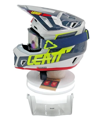Leatt Moto 7.5 V25 Helmet Kit w/Goggles Steel Gray/Black Size Large - 1025100383 - Image 1 of 4