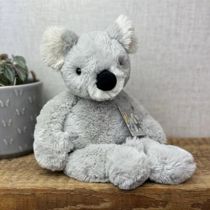 Jellycat Benji Koala Medium - Retired Soft Grey Beanie Koala Snugglet 14" (#2) - Picture 1 of 12