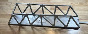O Gauge Metal Truss Bridge Silver  Model Railroad Layout Accessory Fair - Picture 1 of 9