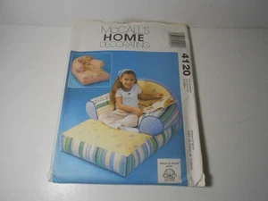 4120 McCall's Sewing Craft Pattern Child's Stuffed Lounge Chair UNCUT - Picture 1 of 2