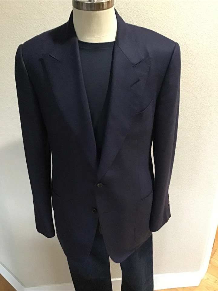 Blazer Tom Ford cachemir y seda azul marino EU 52 Foto 1 de 4