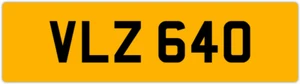 VLZ 640 V 3X3 DATELESS PRIVATE NUMBER PLATE VAL VICK VIC VIK VIN VINCE VIV VERN - Picture 1 of 1