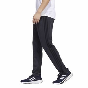 Pantalon homme adidas tricot zip track rayé noir carbone taille moyenne - IC4469