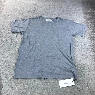 Nova Camisa Masculina Escola Pública Grande Cinza Feita nos EUA Cinza Manga Curta ff4354 - Imagem 1 de 4