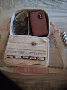 Nintendo DS Light Pink 8 Games With Case And Carry Case Charger Lot Bundle
