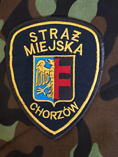 POLAND PATCH POLICE STRAZ MIEJSKA CHORZOW