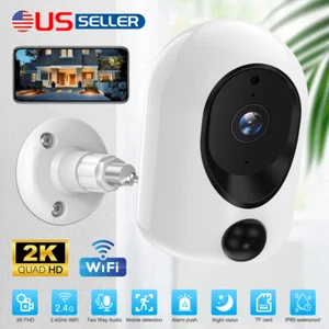 4MP Wireless Wifi Camera PIR Motion 2K Night Vision Home Outdoor Security Camera - Picture 1 of 18