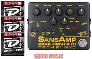 Tech 21 NYC Sansamp Para Driver DI Preamp Pedal V2 100% Analog ( 3 STRING SETS) - Picture 1 of 1