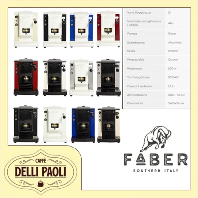 Faber Italia ® Gamma Slot Plast macchina da caffè  - SCEGLI COLORE - Immagine 1 di 2
