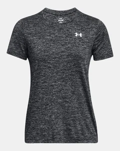 BNWT WOMENS UNDER ARMOUR TECH TWIST SHORT SLEEVE SPORTS TOP IN GREY SIZE X LARGE - Picture 1 of 6