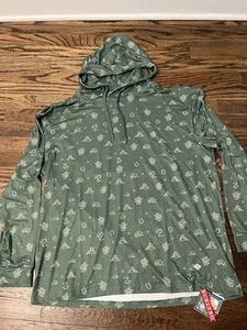 NWT Burlebo Performance Hoodie Pullover Green Western Themed Men’s XL - Picture 1 of 8