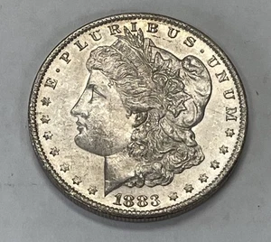 Dólar de plata Morgan 1883-O blanco brillante sin circular - Imagen 1 de 2