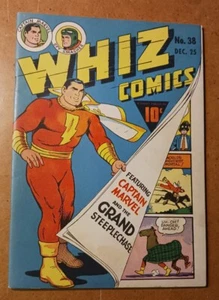 Whiz Comics #38 (1942), Fawcett, Golden Age Shazam Captain Marvel, Very Sharp - Picture 1 of 11