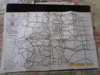 US FOREST SERVICE Official Road Map Of Colorado c1920s Pub. R.M.M. Co. Denver - Image 1 of 4