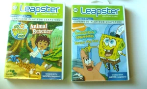 Spongebob Squarepants and Go Diego Go for Leap Frog Leapster 1 & 2 Learning Game - Picture 1 of 5