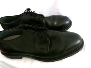 Zapatos de cuero Oxford Bates Vibram negros con cordones bajos para hombre talla 11,5 D LKN - Imagen 1 de 8