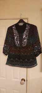 ROCHA JOHN ROCHA DEBENHAMS TOP SIZE 12 GREAT CONDITION! - Picture 1 of 7