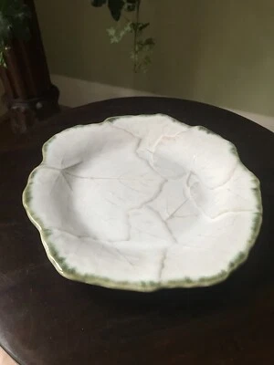 NUEVO VIETRI Foglia Stone Juego de 4 platos de ensalada blanca Foto 1 de 3