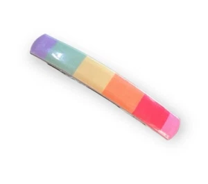 Vintage Rainbow French Bar Barrette, French Hair Clip, Pride - Picture 1 of 3